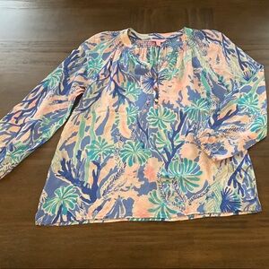 Lilly Pulitzer Silk Blouse M